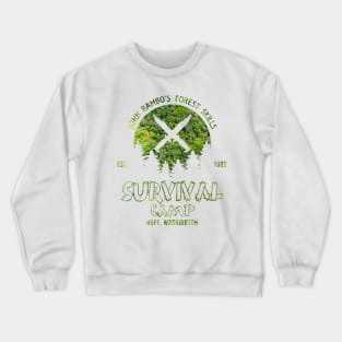 John Rambo Forest Skills Survival Camp First Blood Crewneck Sweatshirt